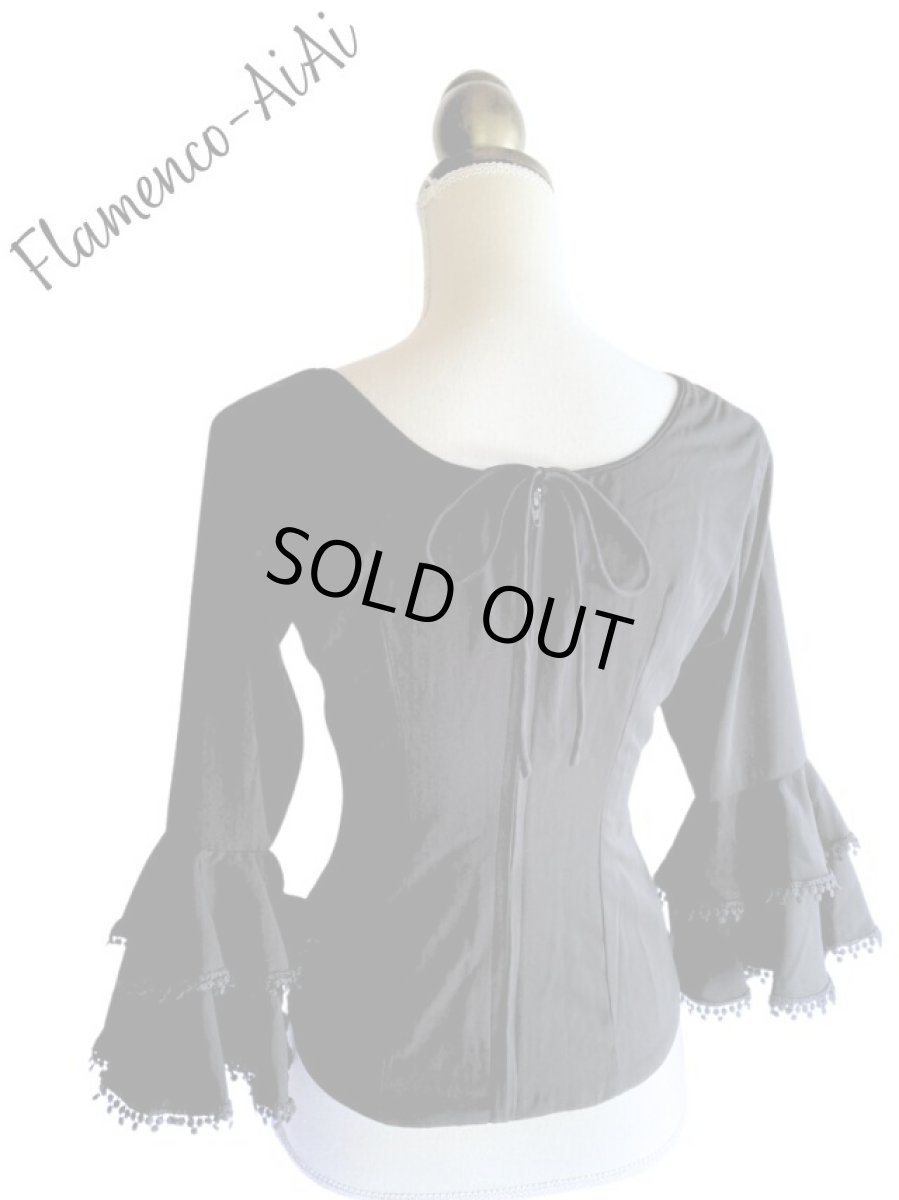 画像3: フリル2段、袖テープ飾り (3)