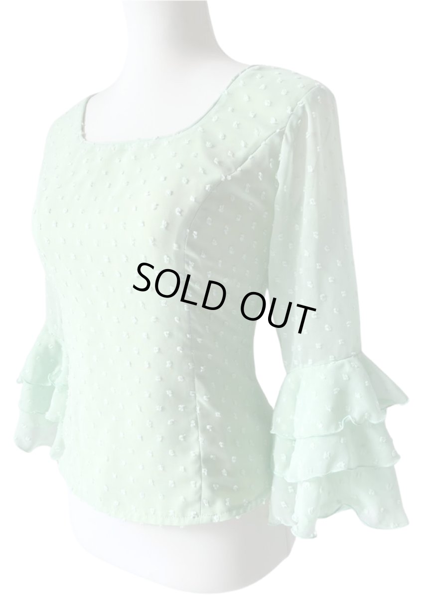 画像3: ブラウス、ペールグリーン (3)