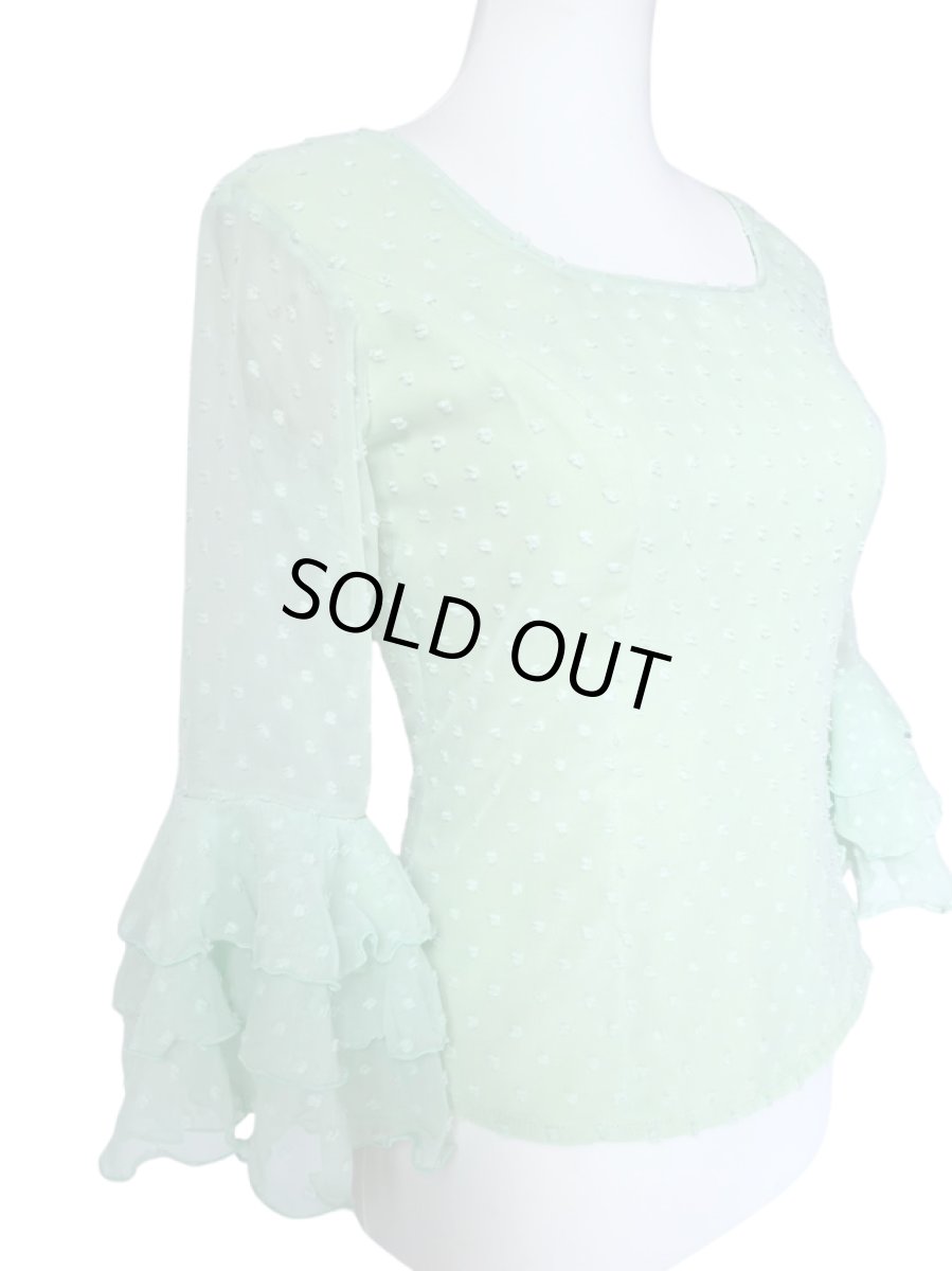 画像2: ブラウス、ペールグリーン (2)