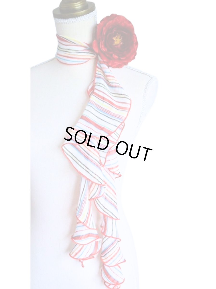 画像1: SALE《即納品》スカーフ、スパイラル、ストライプ (1)