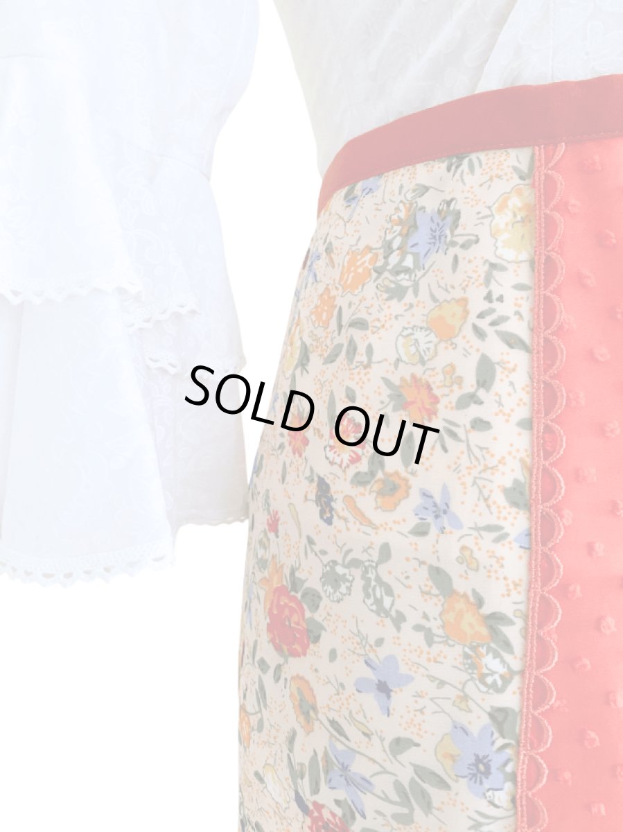 画像3: 《即納品》ラップ・ファルダ、華やかオレンジ、一点物 (3)