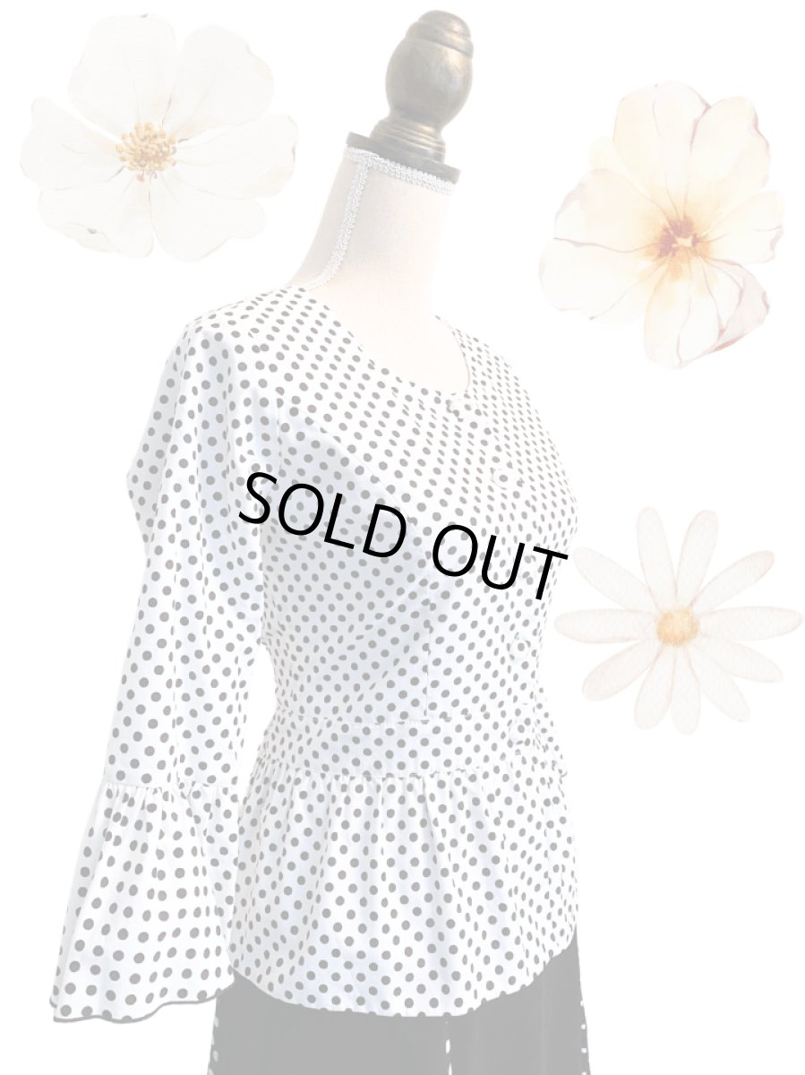 画像1: 在庫処分SALE《即納品》ジャケットブラウス、コットン、Mサイズ (1)