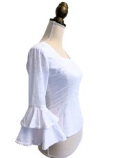 画像2: SALE《即納品》コットン生地、ホワイト (2)