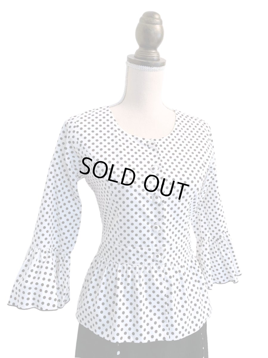 画像4: 在庫処分SALE《即納品》ジャケットブラウス、コットン、Mサイズ (4)