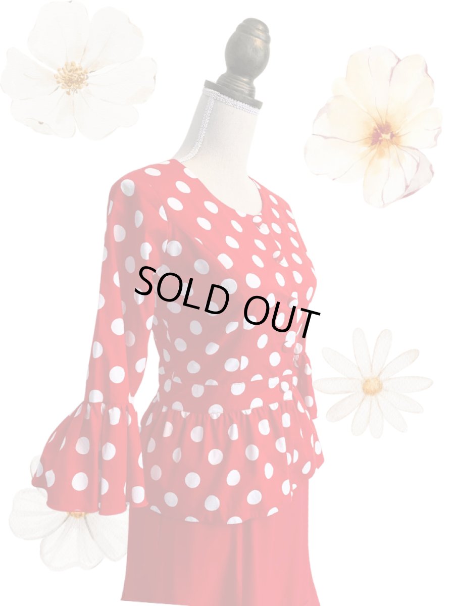 画像1: 《即納品》ジャケットブラウス、コットン、Mサイズ (1)