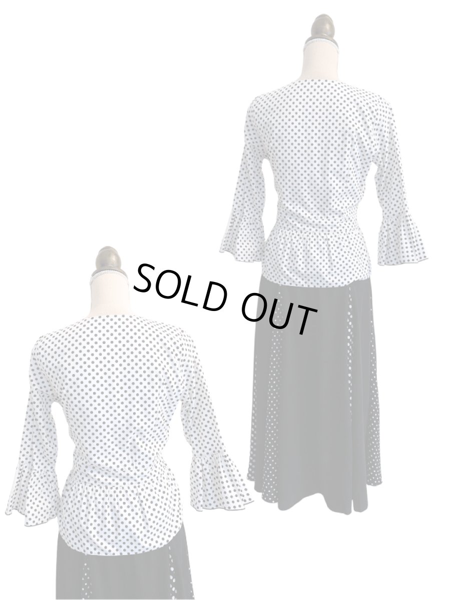 画像5: 在庫処分SALE《即納品》ジャケットブラウス、コットン、Mサイズ (5)