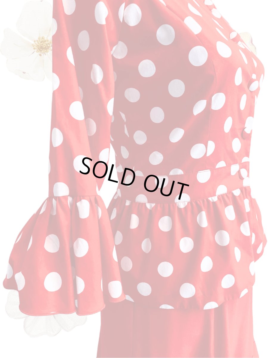 画像4: 《即納品》ジャケットブラウス、コットン、Mサイズ (4)