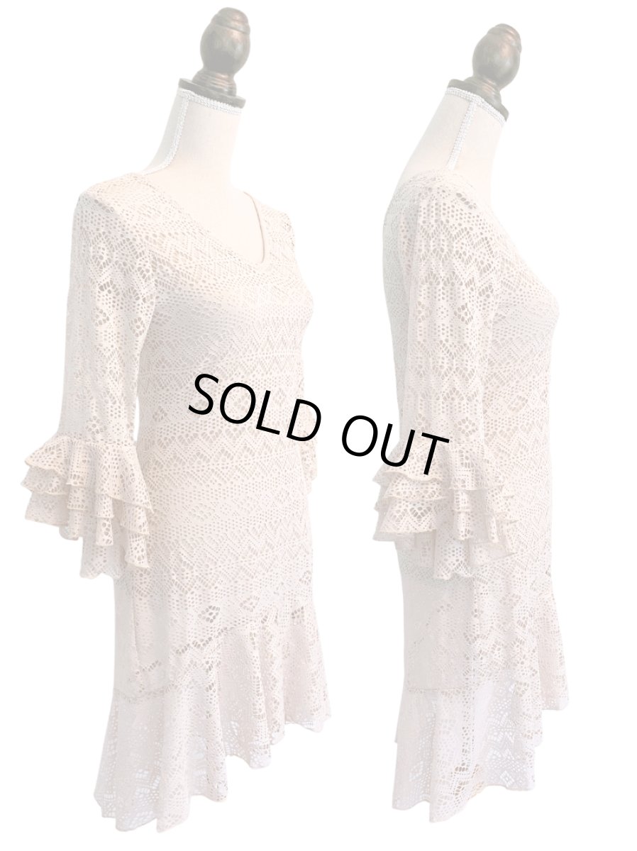 画像3: 《即納品》チュニック、ニットレース、ベージュ (3)