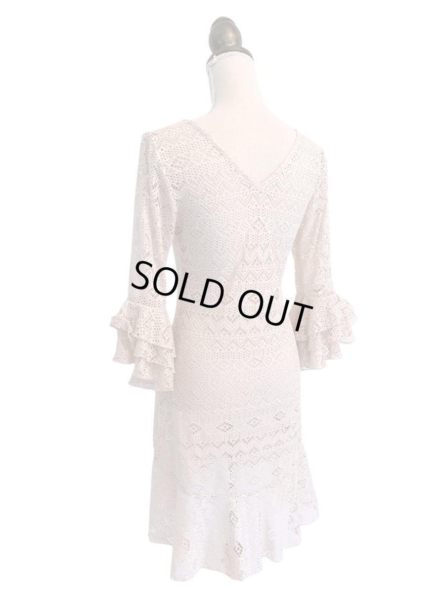 画像4: 《即納品》チュニック、ニットレース、ベージュ (4)