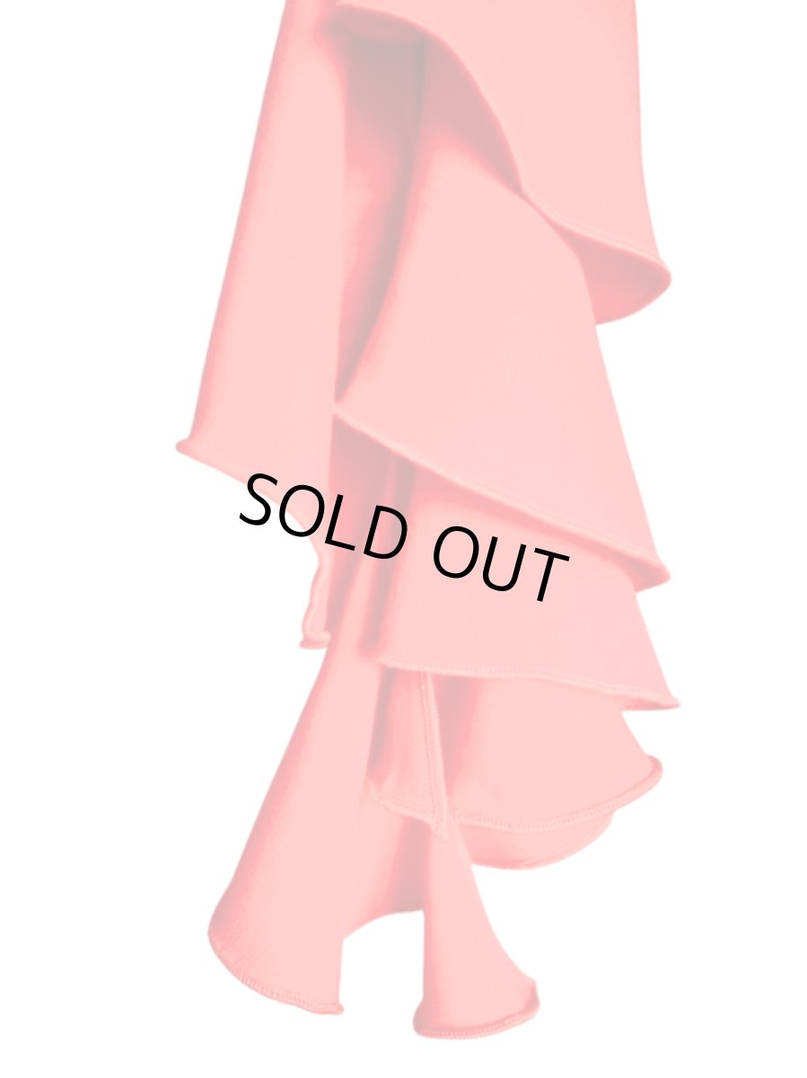 画像2: スカーフ、スパイラル、ジョーゼット生地、レッド (2)