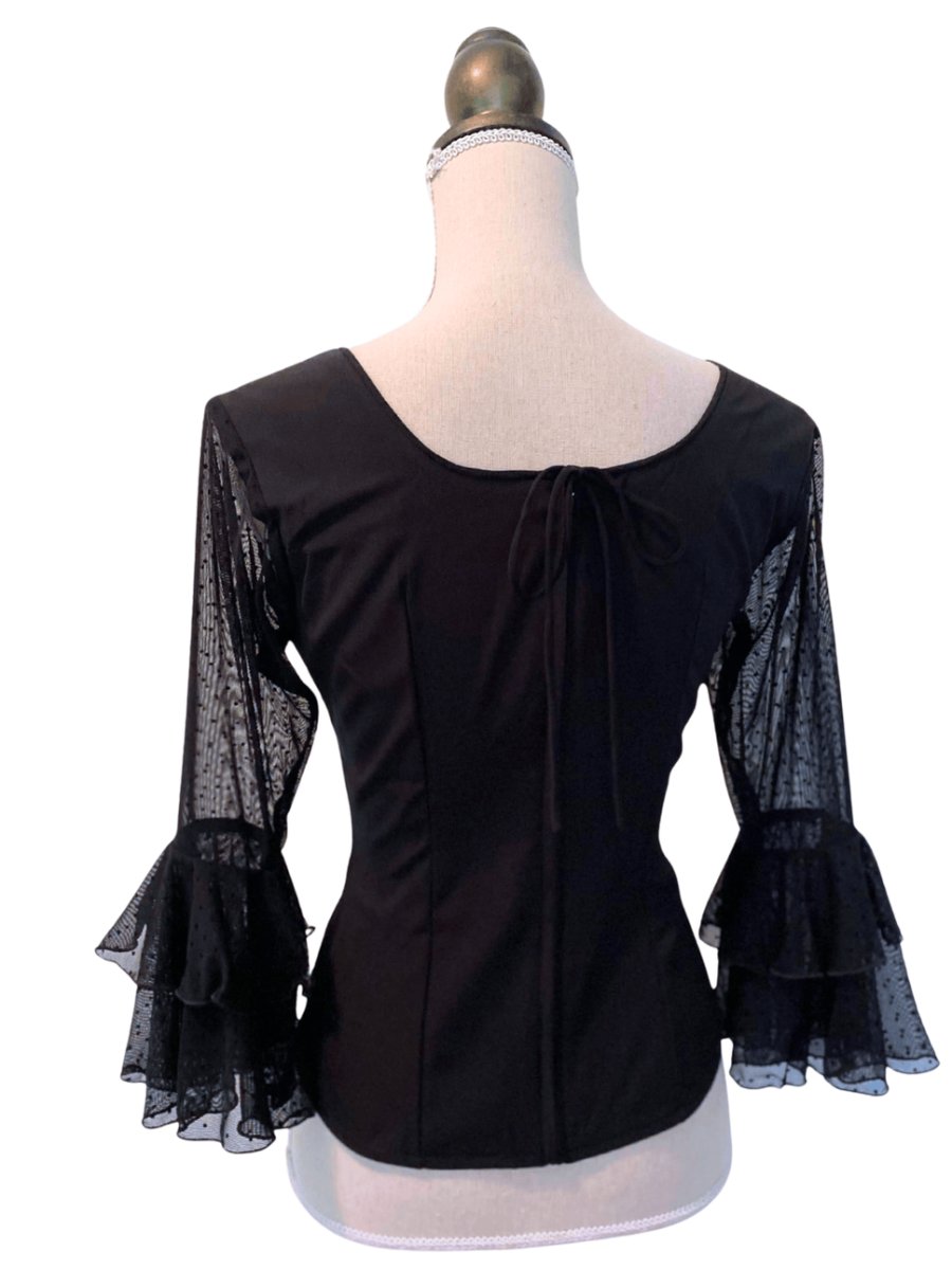 画像5: お袖チュールレースのブラウス (5)