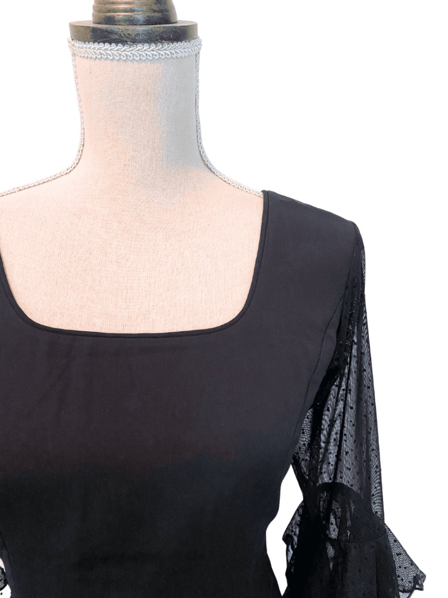 画像3: お袖チュールレースのブラウス (3)