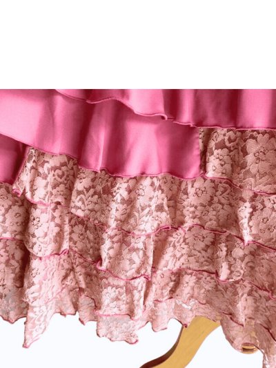 画像1: 《即納品》ファルダ、10段フリル、くすみピンク