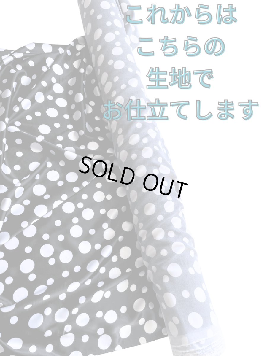 画像7: SALE‗ハイウエストファルダ、3段フリル、サテン水玉、2つの大きさの水玉 (7)