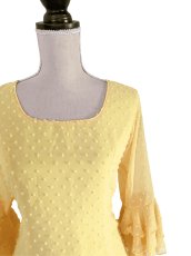 画像4: ブラウス、立体水玉、イエロー (4)