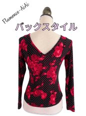 画像6: ニット素材・かぶりブラウス_袖口ノーフリル (6)