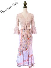 画像2: 《即納品》ラップファルダ、ピーチ＆ベージュカラー、1点もの♪ (2)