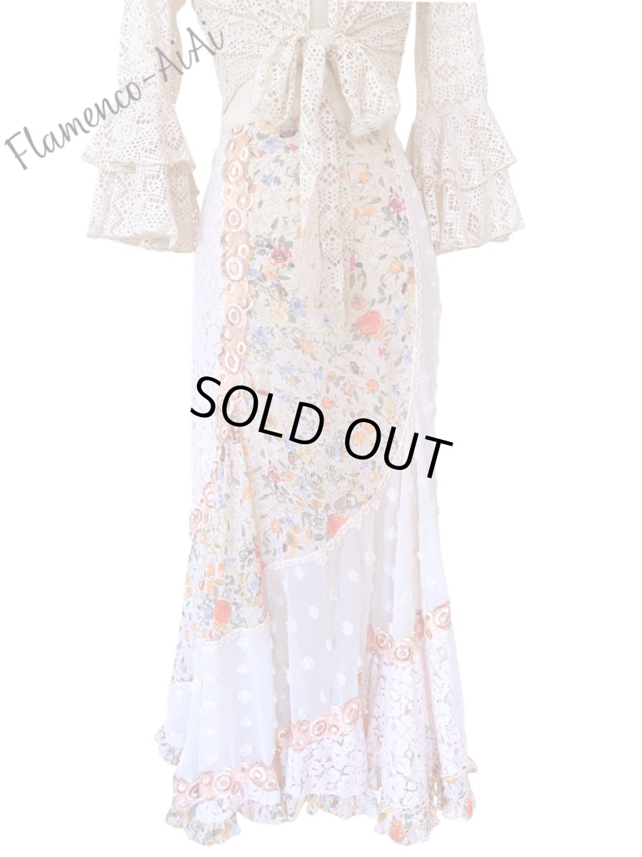 画像1: 《即納品》ラップファルダ、ピーチ＆ベージュカラー、1点もの♪ (1)