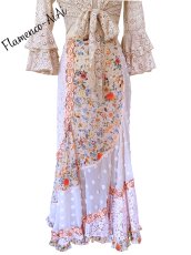 画像1: 《即納品》ラップファルダ、ピーチ＆ベージュカラー、1点もの♪ (1)