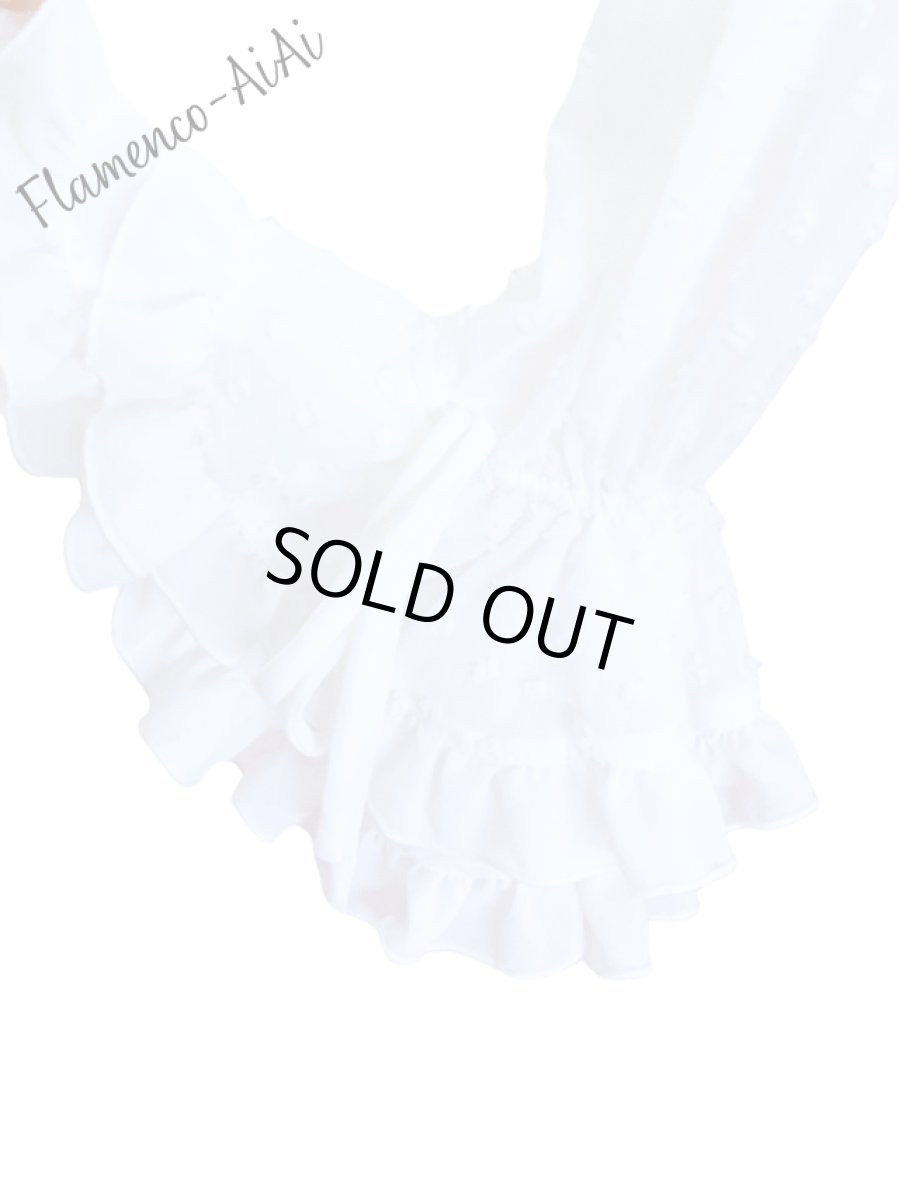 画像4: 在庫処分SALEブラウス、オフホワイト (4)