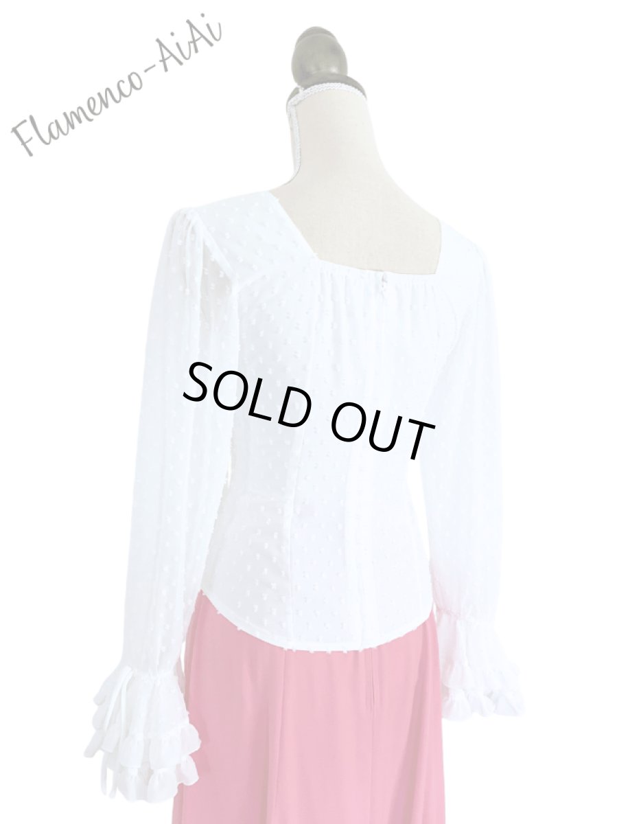 画像5: 在庫処分SALEブラウス、オフホワイト (5)