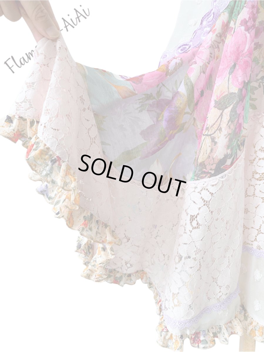 画像3: 《即納品》ラップファルダ、ピーチ＆ベージュカラー、1点もの♪ (3)