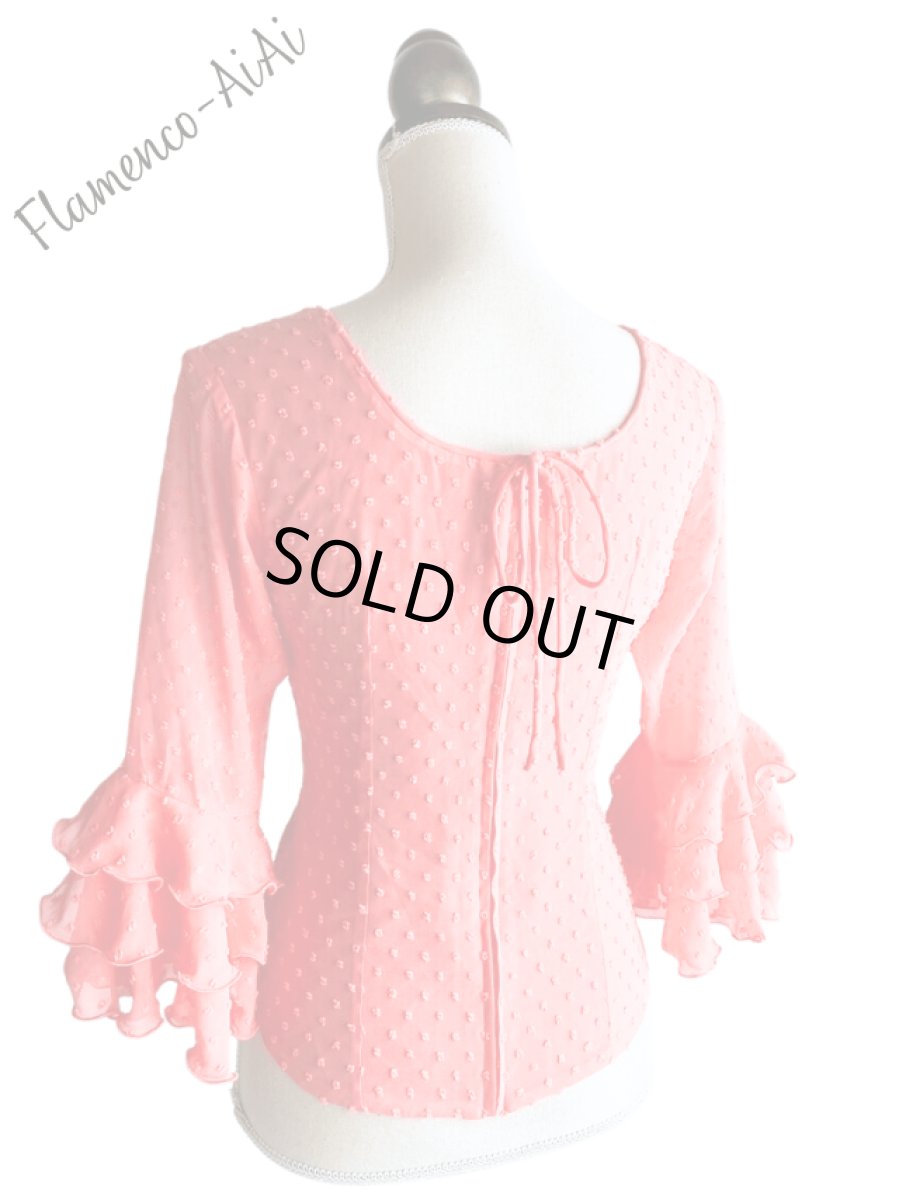 画像3: ブラウス、サーモンピンク (3)