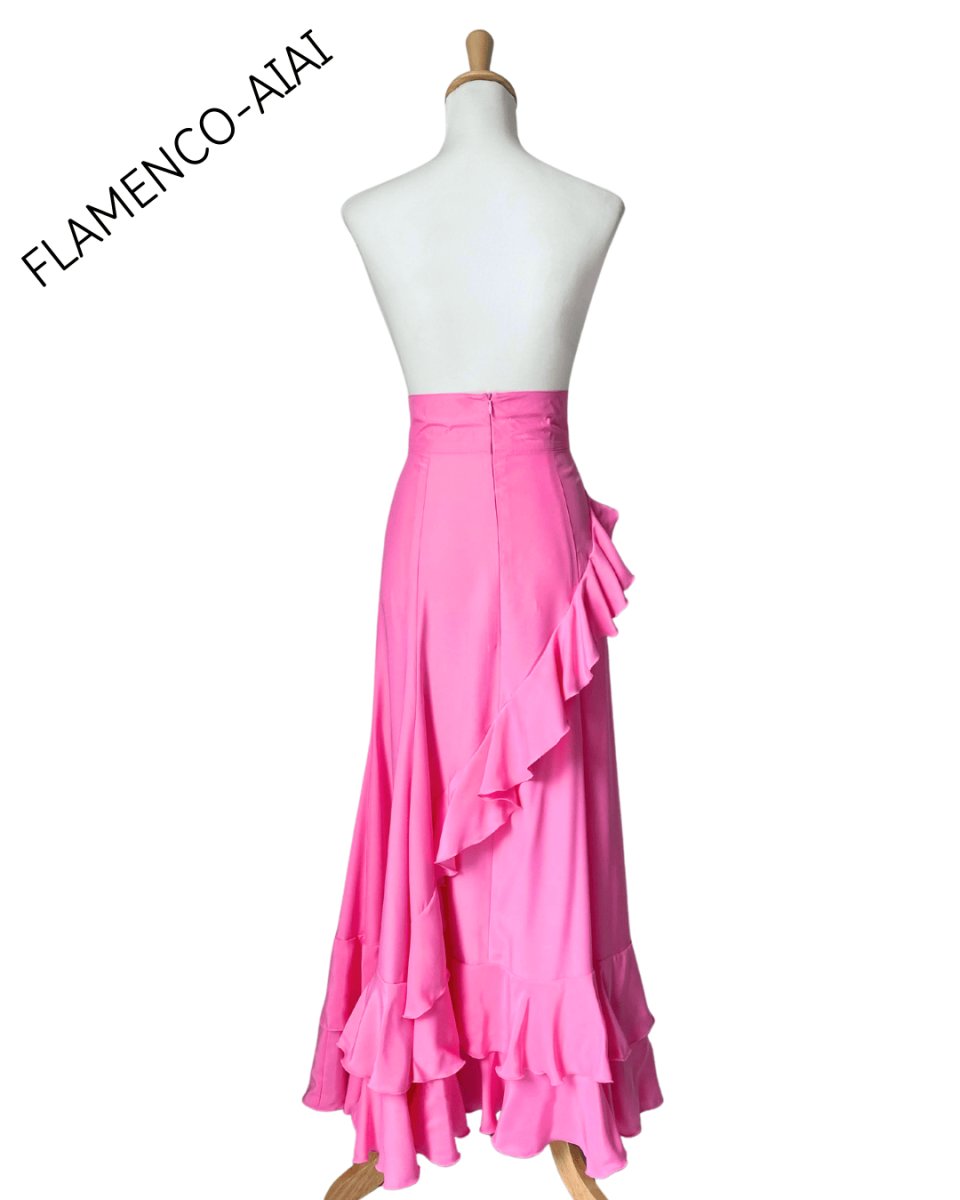 画像4: ハイウエストファルダ、斜めフリル２本、裾フリル2段 (4)