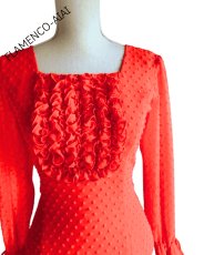 画像2: ブラウス、オレンジ (2)