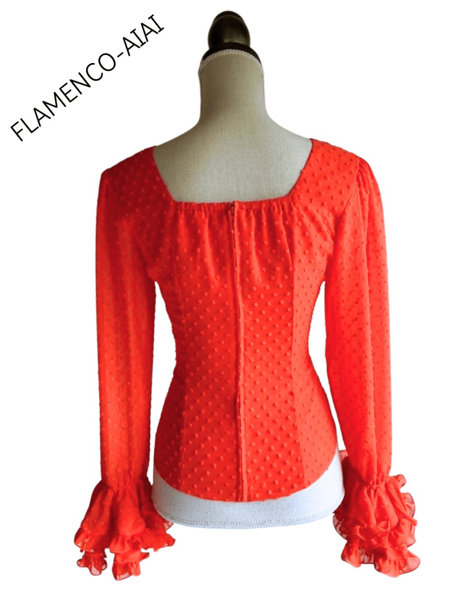 画像6: ブラウス、オレンジ (6)