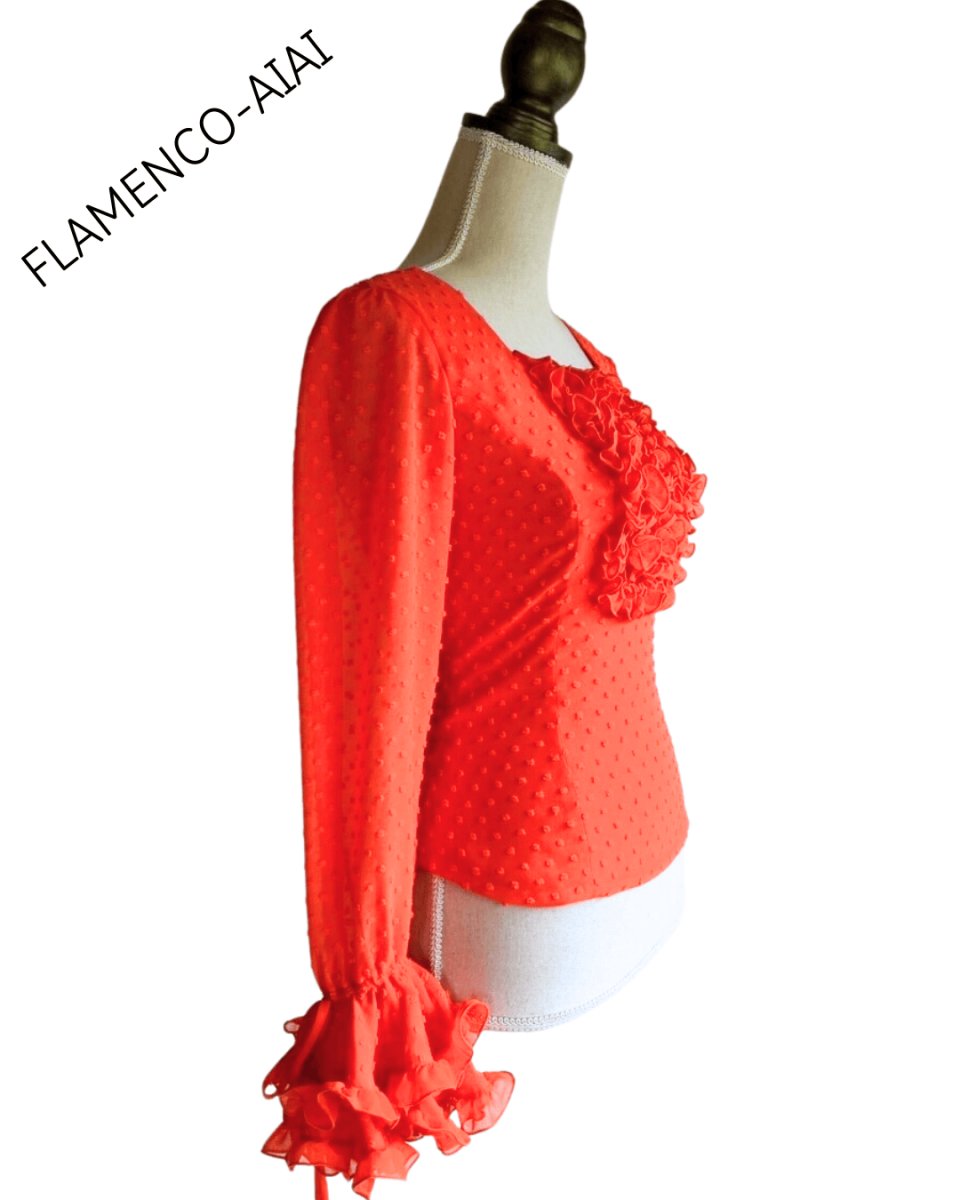 画像3: ブラウス、オレンジ (3)