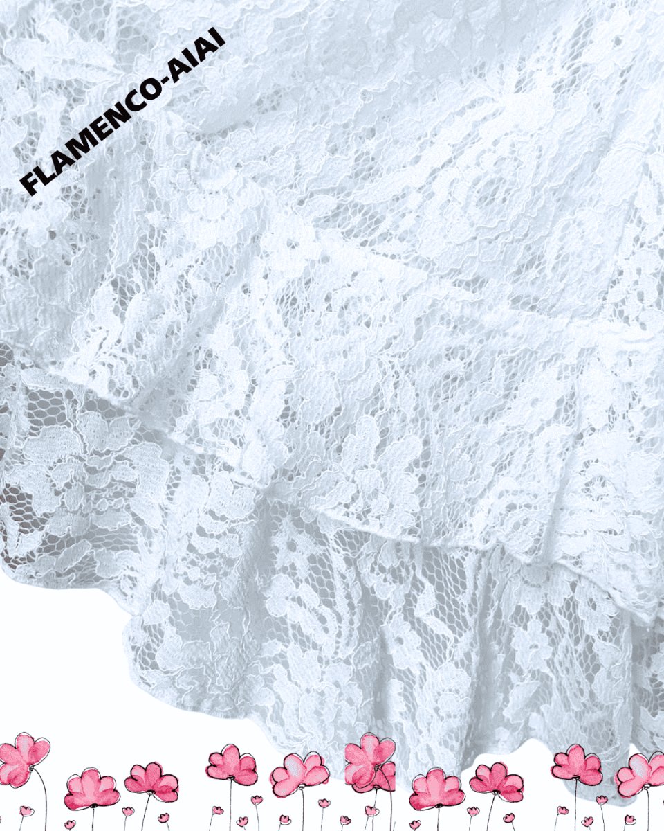 画像3: ペチコート、総レース、2段フリル (3)