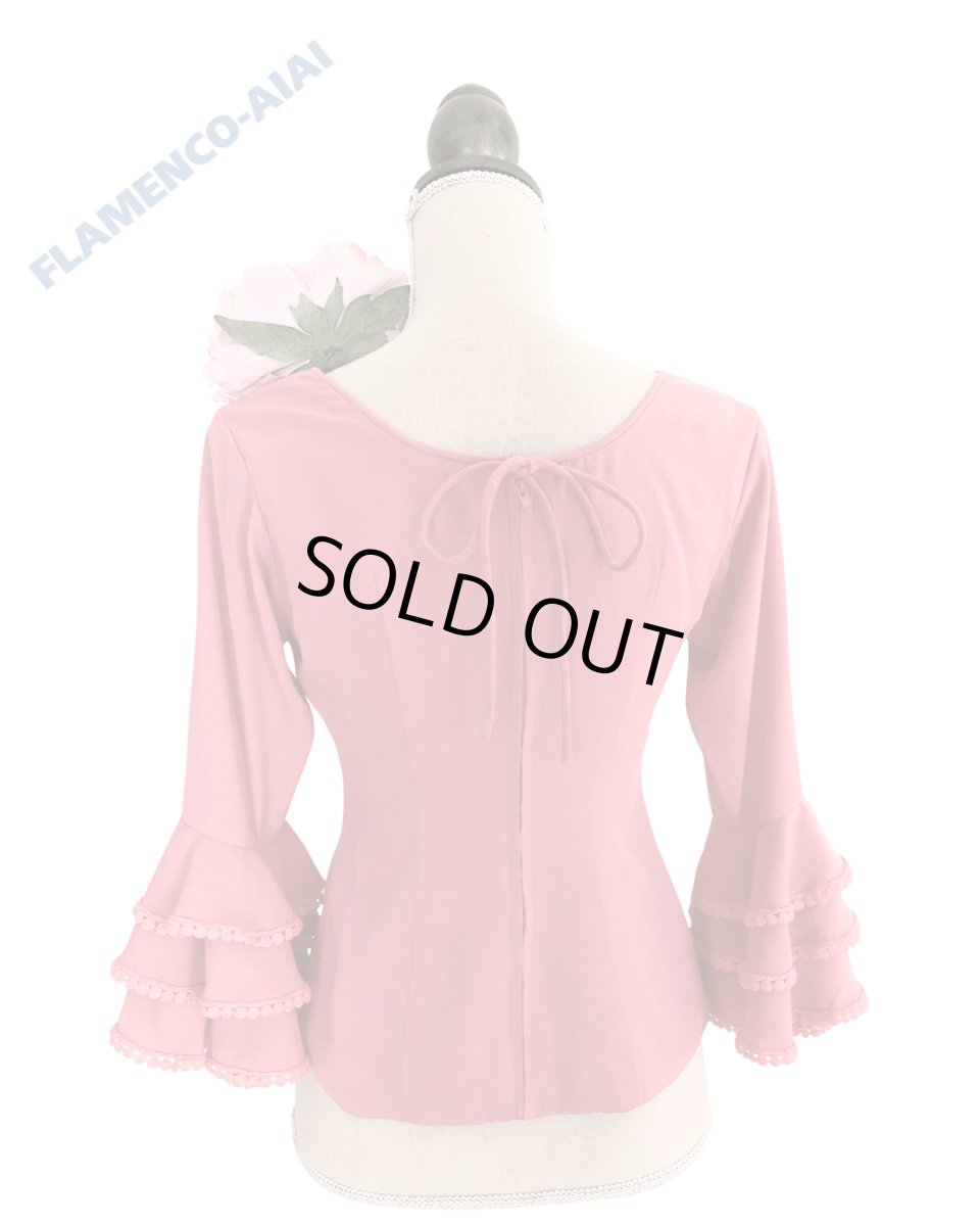 画像3: コーラルピンク、フリル3段、フリル先テープ飾り (3)