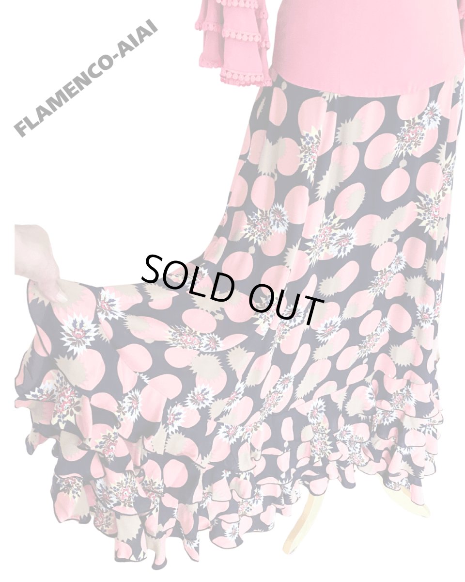 画像4: フリル4段、ジョーゼット生地、ピンクDOT🌸 (4)