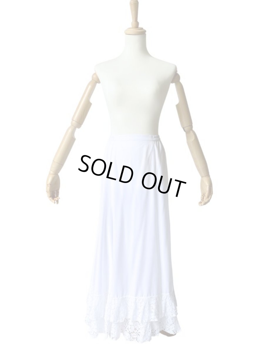 画像2: ペチコート、２段フリルはレース生地 (2)