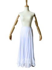 画像2: ペチコート、2段フリルはレース生地 (2)