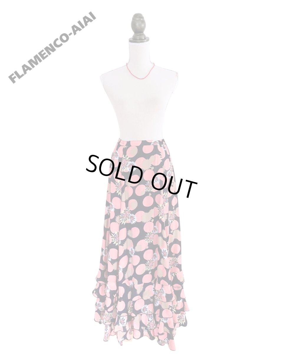 画像2: フリル4段、ジョーゼット生地、ピンクDOT🌸 (2)