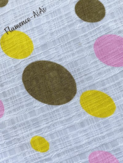 画像1: ペチコート、ロングギャザーフリル、カラフル水玉