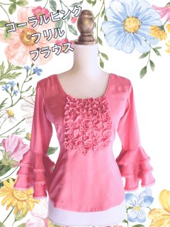 k*7様 新品未使用　フラメンコ　あいあい2段フリルポンポン付き袖　白ブラウス フラメンコ 3段フリル ブラウス ホワイト F(M)サイズ 2481whf : emika