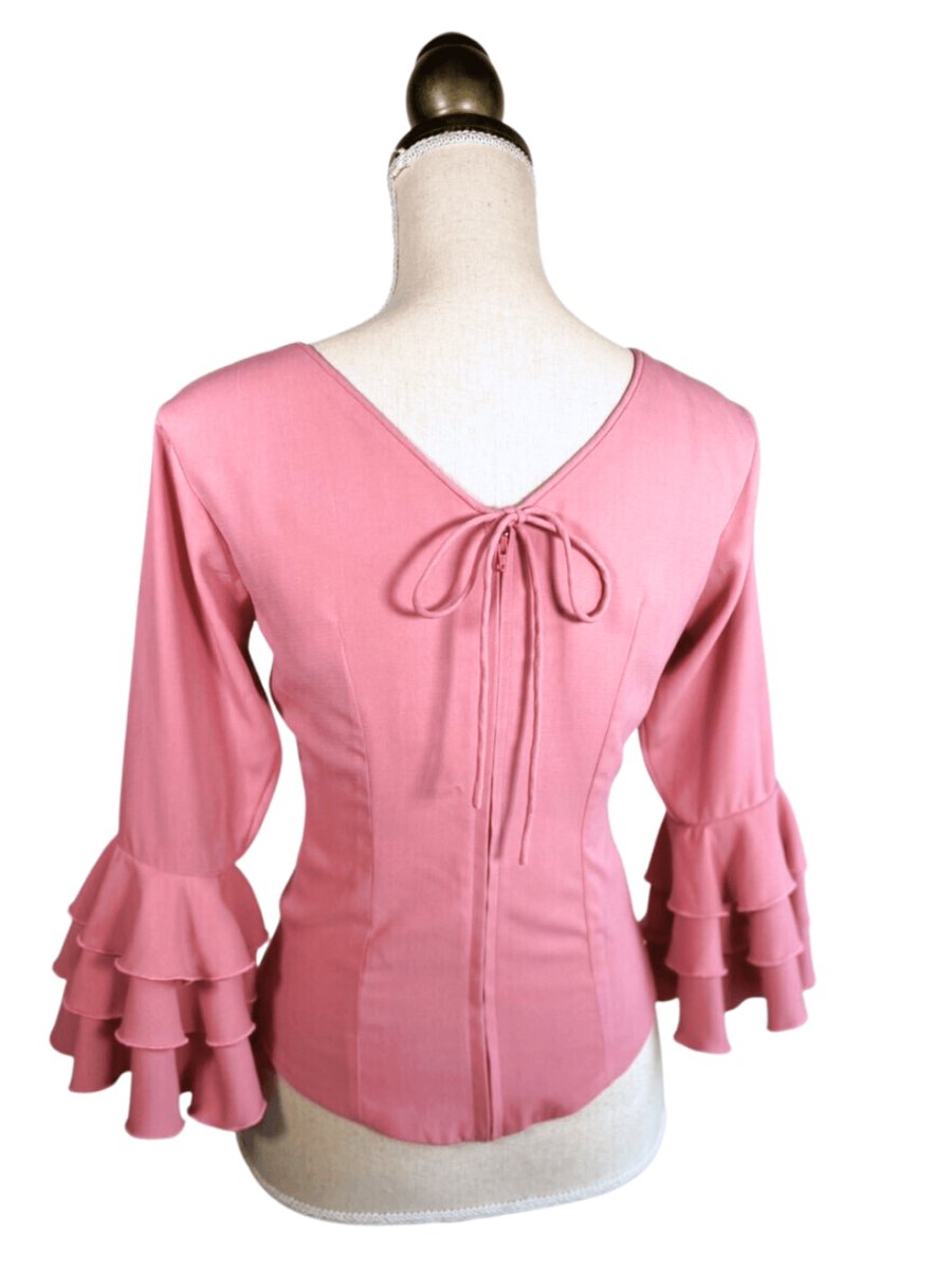 画像6: くすみピンク🌸フロントフリル、フリル3段 (6)