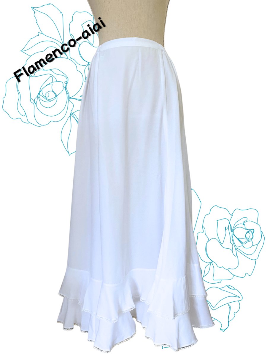 画像3: ペチコート、2段フリル、フリル先テープ飾り (3)