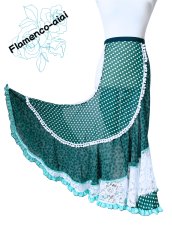 画像2: 《即納品》ラップファルダ、グリーン、1点もの♪ (2)