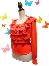 画像2: フロントフリル、オレンジ (2)