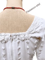 画像7: ブラウス、ビック立体水玉、ホワイト (7)