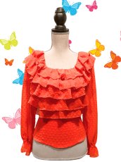 画像1: フロントフリル、オレンジ (1)