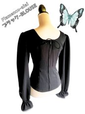 画像5: ！SALE!ブラウス、ブラック (5)