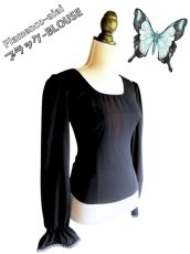 画像2: ！SALE!ブラウス、ブラック (2)
