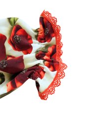 画像5: ブラウス、フラワー、オレンジ (5)