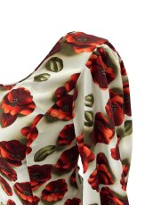 画像2: ブラウス、フラワー、オレンジ (2)