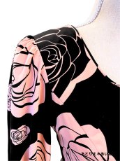 画像2: ブラウス、ベージュピンクのバラ (2)